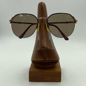 Joan Collins J-238 Purple/Gold Oval Sunglasses